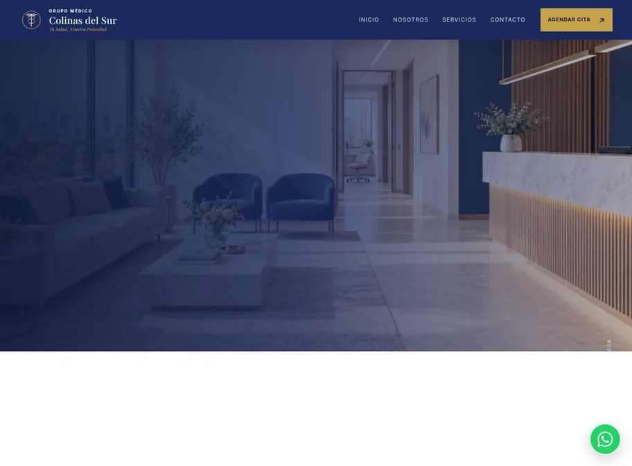 Página web de Grupo Médico Colinas del Sur hecha por Página Web Fácil